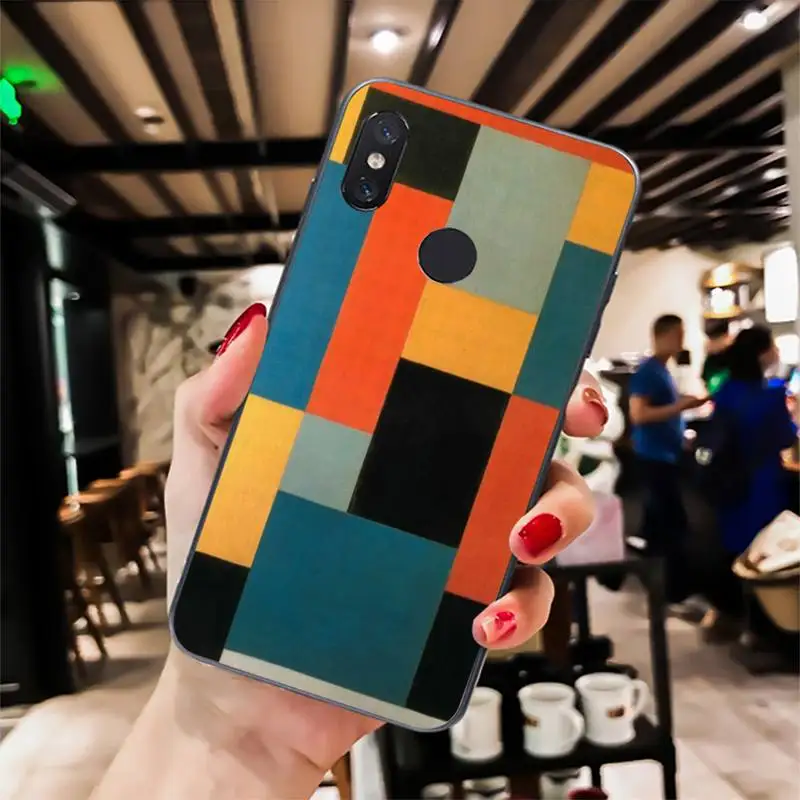 Yinuoda Питер mondrian является абстрактным мобильный телефон чехол для xiaomi redmi note 4x 4a 5 5a