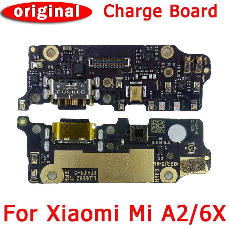 Оригинальный зарядный порт для Xiaomi Mi A2 плата зарядки 6X USB разъем PCB док станция