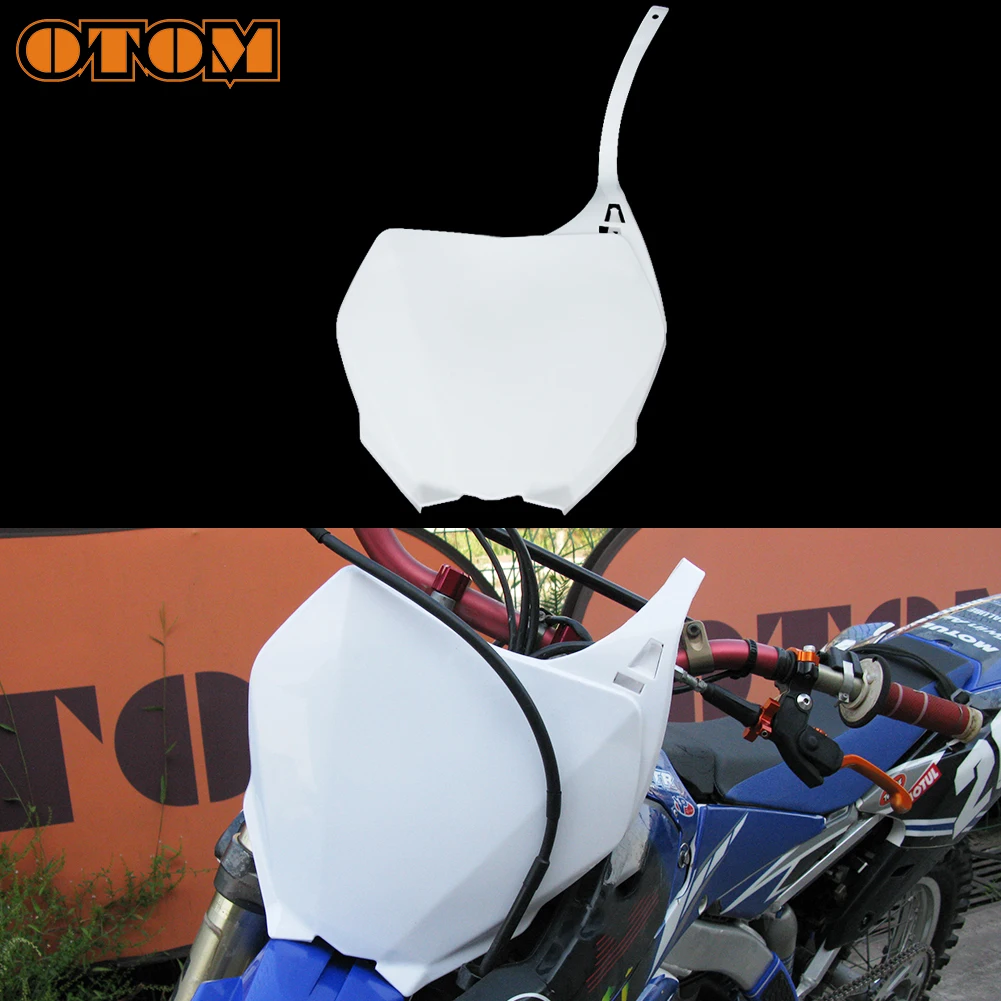 

OTOM Motorcycle Front Number Plate For YAMAHA YZ250F YZ450F Off Road Dirt Pit Bike Motocross Enduro Plastic Fender Cover Fairing