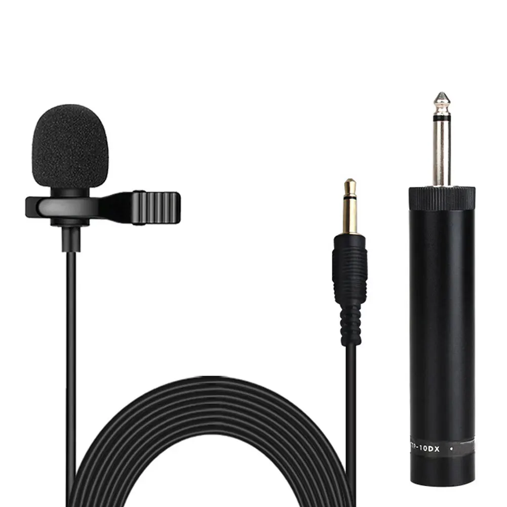 

5m Cable Wired Microphone Clip Mini Lavalier On Musical Instruments Saxophone Micro Violin Mic (No Battery) For Singing MIC