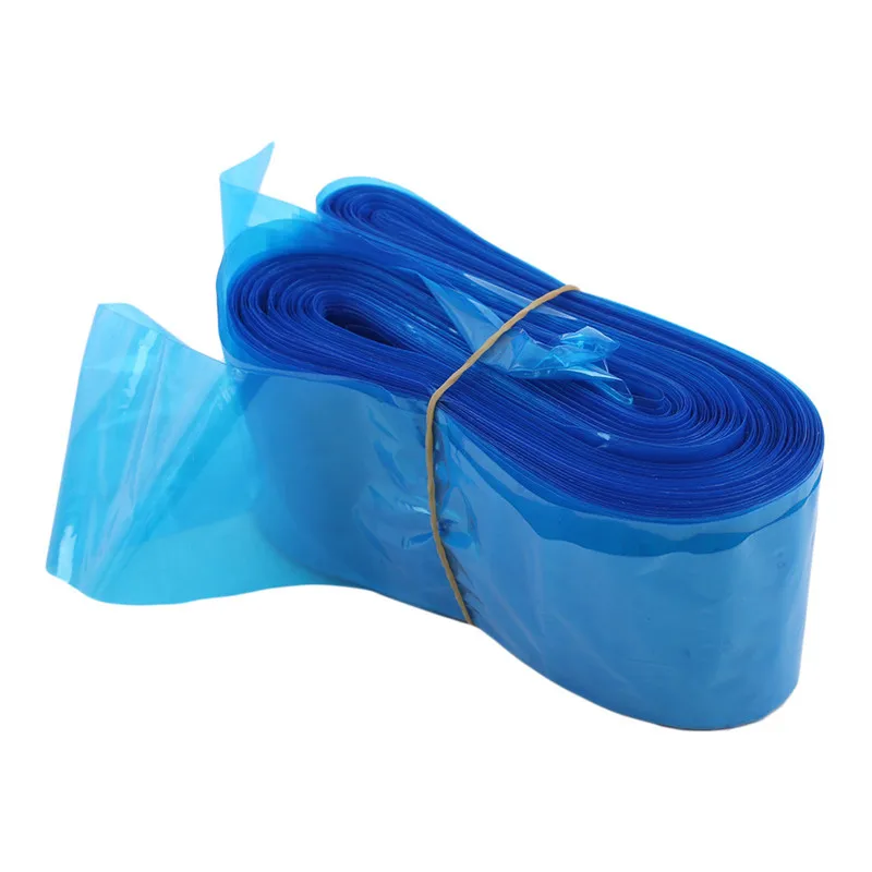 100 PCS/pack Tattoo Machine Clip Cord Sleeve Bag Covers Plastic Blue Disposable Hook Line Bag Hygiene Safe Protection Bag