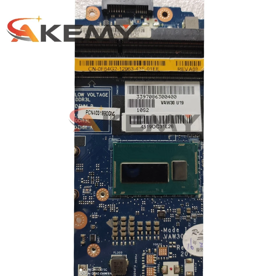 Akemy для DELL E5440 Материнская плата ноутбука VAW30 LA-9832P с SR1ED I5-4300U Процессор CN-0C4F9T 0C4F9T C4F9T