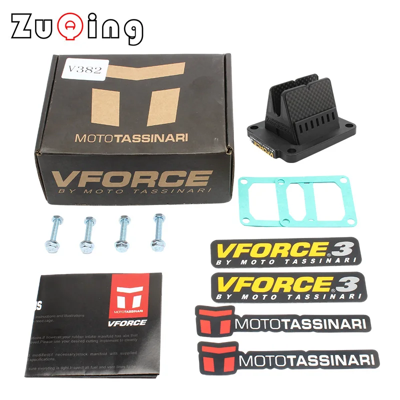 

V Force 3 Reed Valve Assembly For Yamaha YZ85/YZ80 Suzuki RM85L For Yamaha AT2 AT3 DT100 DT125 DT175 TY175 TY250 02-15 V382S-A