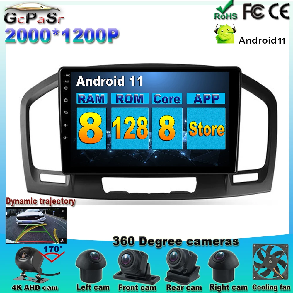 

Android 11 For Buick Regal For Opel Insignia 1 2009 - 2013 Car Radio Player Navigation Car Radio Multimedia GPS DVD Player