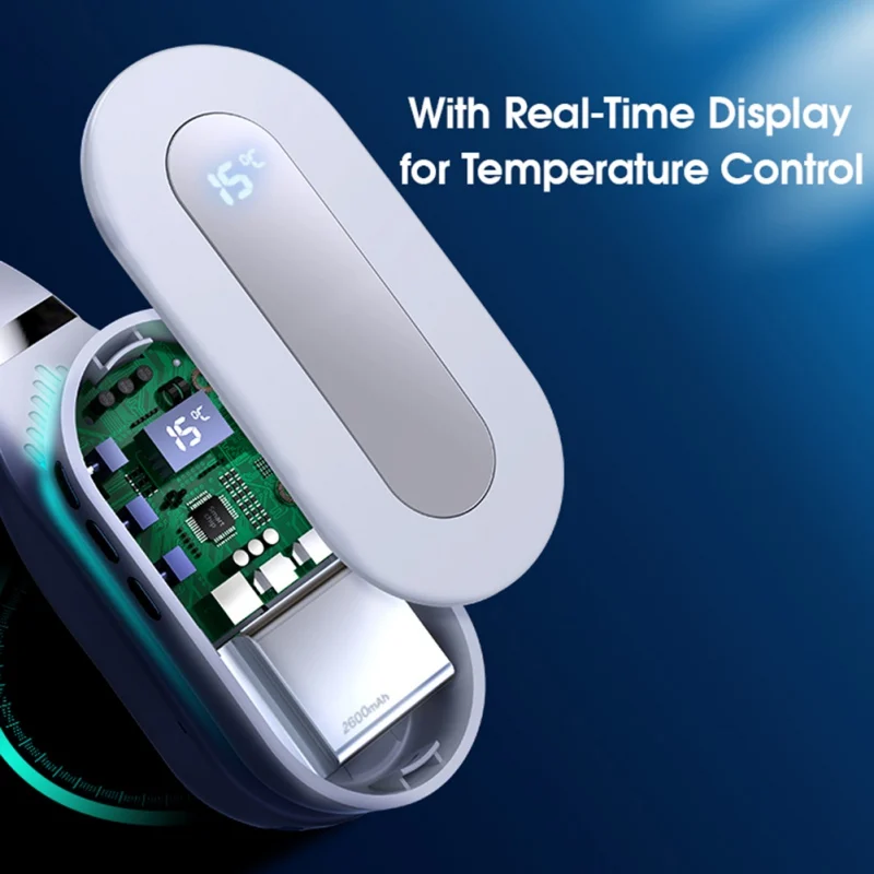 

Smart Neck Cooler Neck Heater 2 In 1 No Blades Fan, Portable Air Conditioner Neck Fan Heating Cooling / Heating Neck Cooler Wear