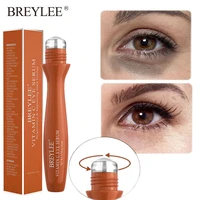 breylee vitamin c eye serum remove dark circles reduce fine lines anti aging whitening moisturizing eye massage roller eye care