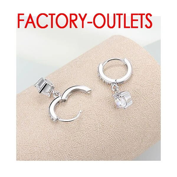 Женские серьги-подвески из серебра 925 пробы с кристаллами