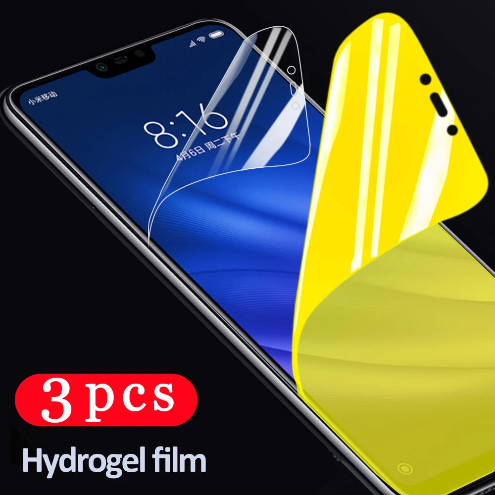 3 шт. 9D мягкая полная пленка для huawei y9 2018 y9s prime 2019 Гидрогелевая не стеклянная