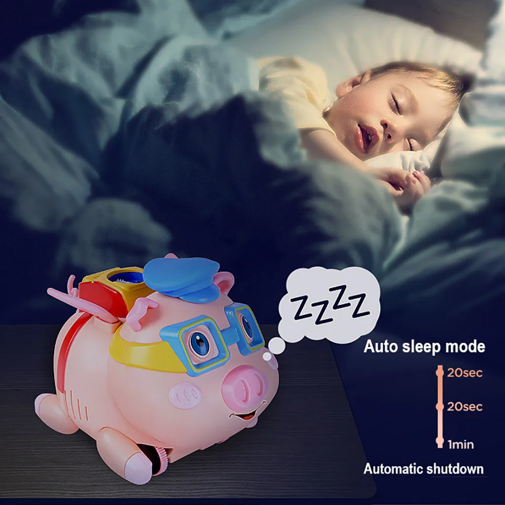 HIINST Kids Bubble Pig с 2 4G часами пульт дистанционного управления светодиодная вспышка и