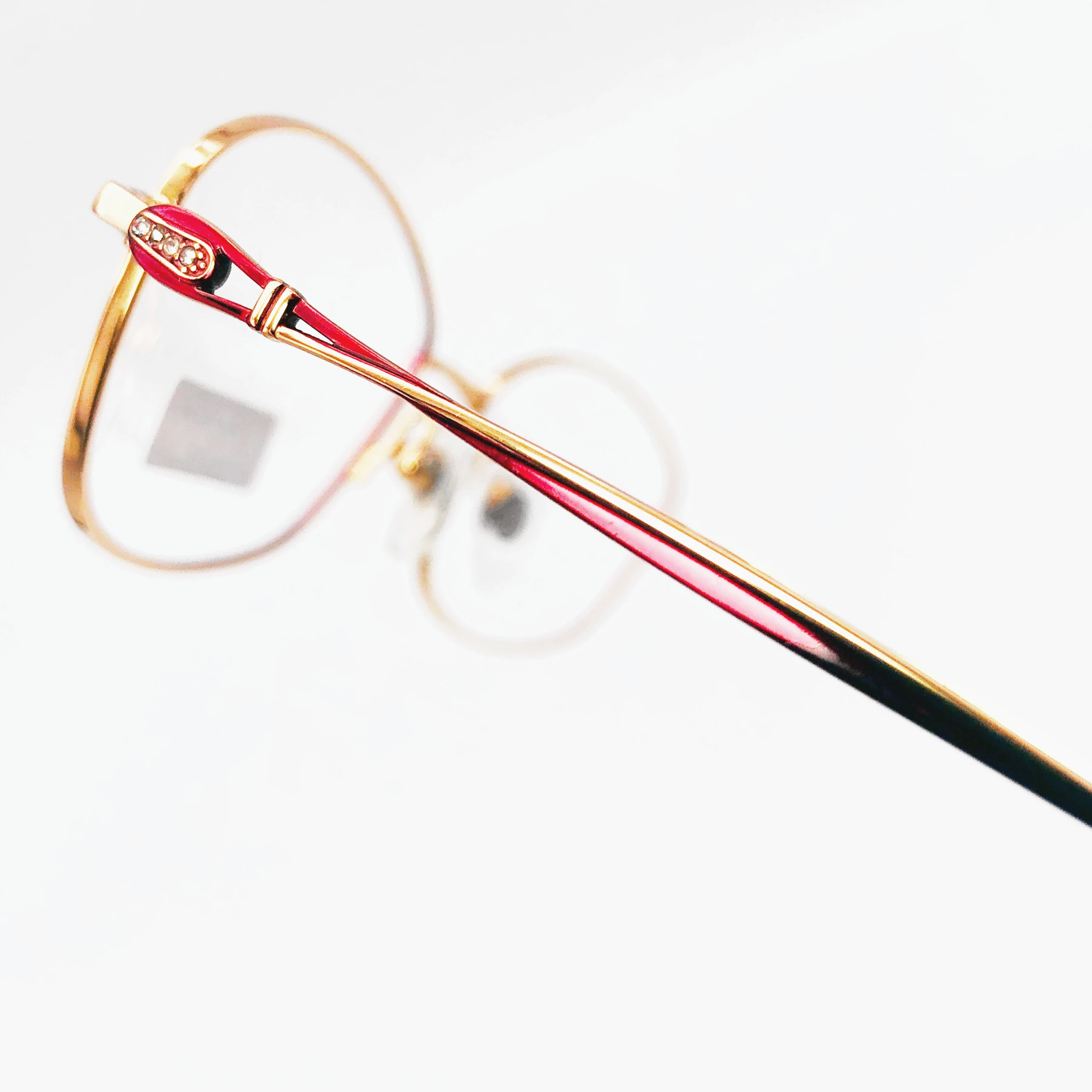 Женские очки из чистого титана дизайнерские с полным ободком элегантные