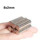 Супермощный редкоземельный неодимовый магнит N35 8 мм X 2 мм, небольшие круглые магнитные диски 12050100200 шт.