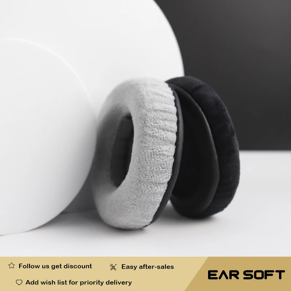 Enlarge Earsoft Replacement Cushions for ISK HD9999 Headphones Cushion Velvet Ear Pads Headset Cover Earmuff Sleeve