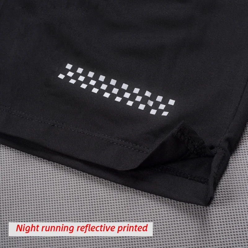 Быстросохнущие дышащие шорты для фитнеса и бега с карманами мужские спортивные