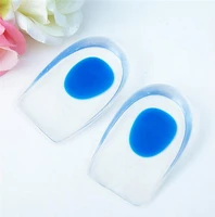 1pair pain relief heel cup for plantar calcaneal achilles silicone gel insoles massaging heel cushion foot care pads for shoes