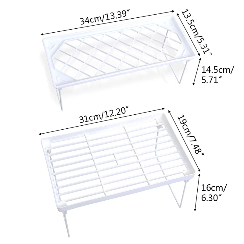 

Foldable Organizer Rack Storage Shelf Desktop Decorative Holder Household Supply N7MC