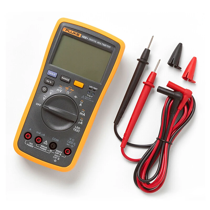 FLUKE 100% оригинал 18B + светодиодный AC/DC напряжение тока цифровой мультиметр и