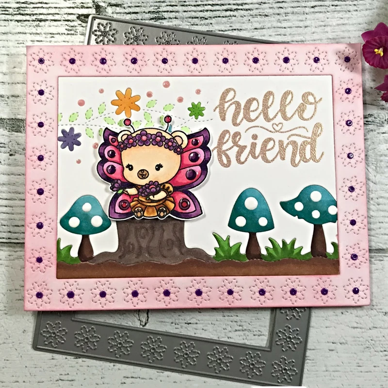 LLove CCraft Metal cutting dies cut die mold flower frame Scrapbook paper craft knife mould blade punch stencils | Дом и сад