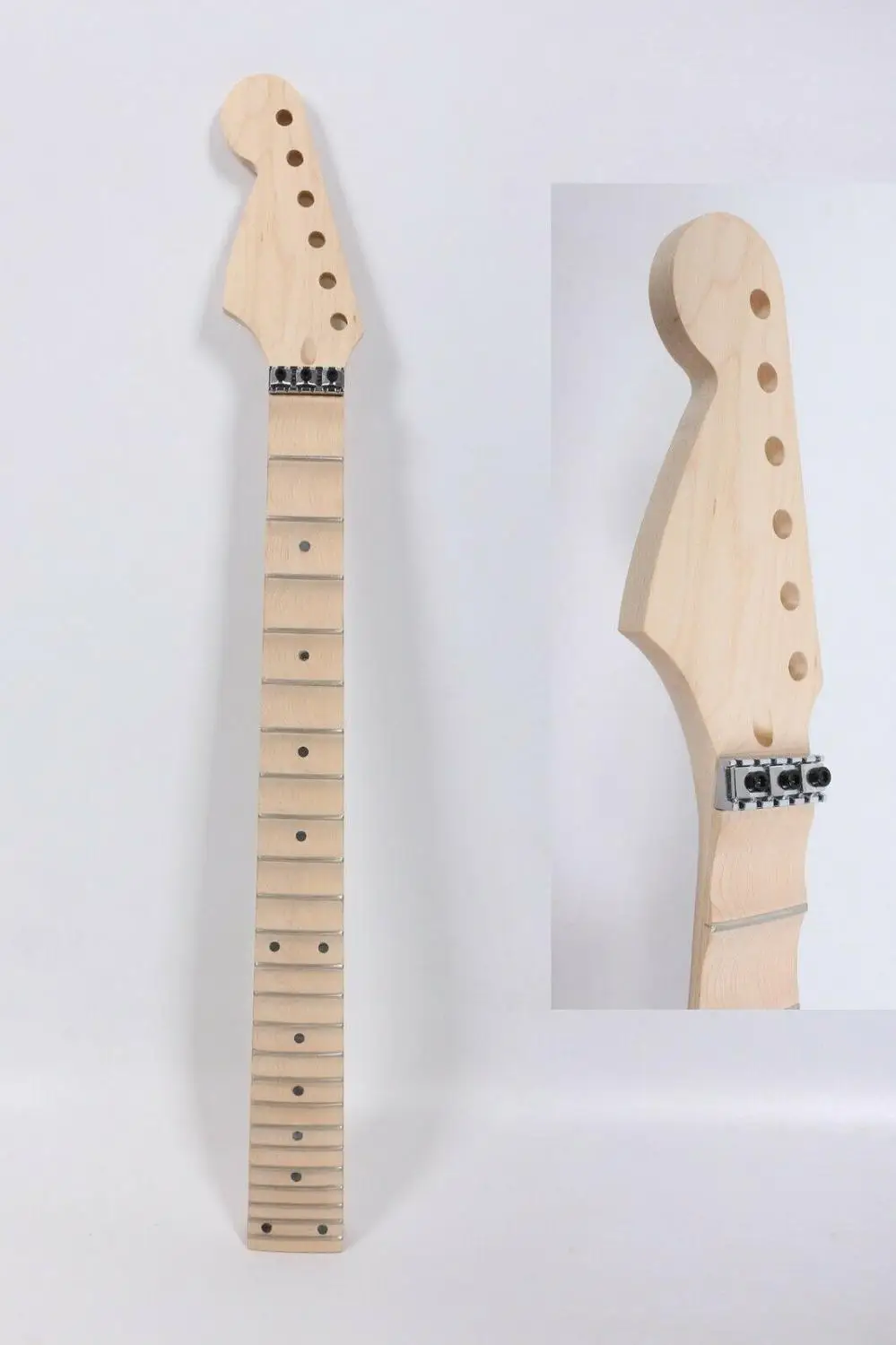 Полная зубчатая гитара Шея 24 Fret кленовый гриф Незаконченный фиксирующий