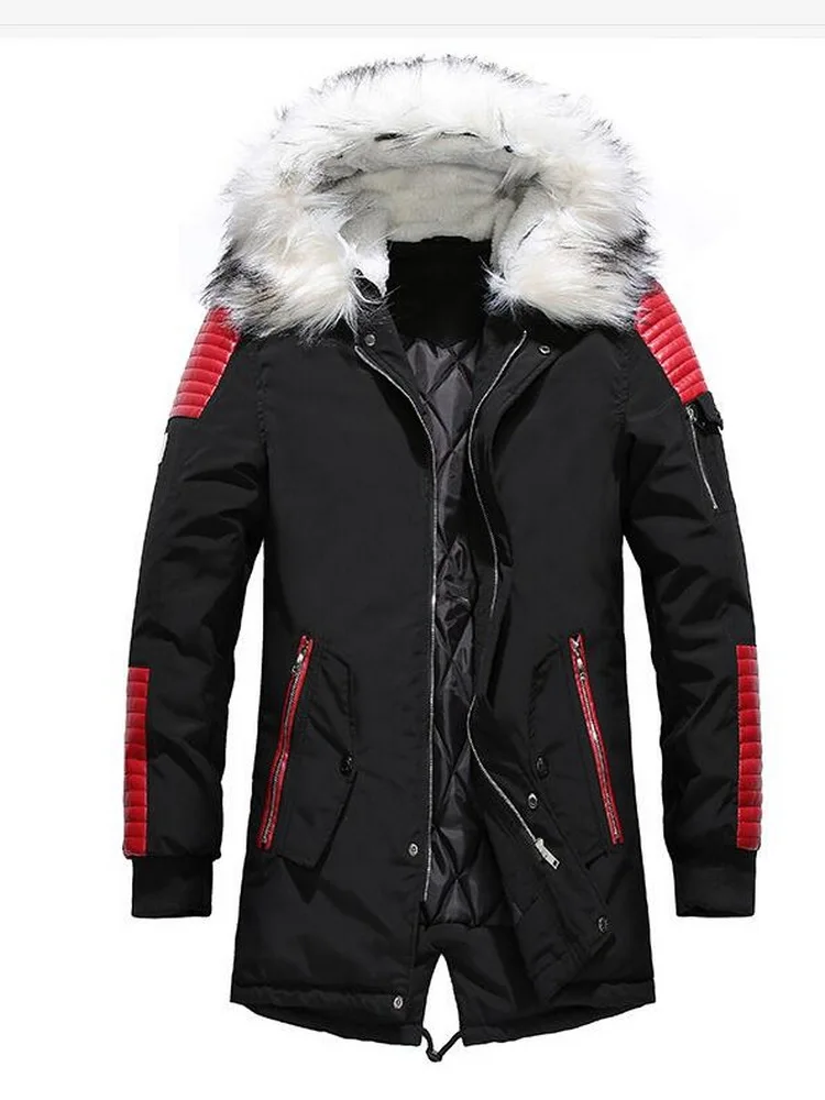 Parkas Men Fashion Brand Men Wram Coat Casual Outwear Winter High Quality Men Hooded Coat Jackets Casual Men's Outwear