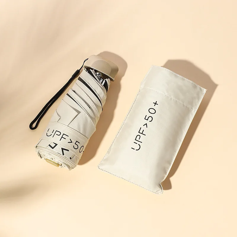 Легкий мини складной зонт от дождя для женщин и подарков мужской модный