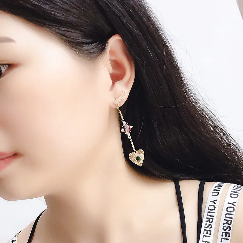 Новые модные ювелирные изделия SWOUR S925 Серебряные висячие серьги-подвески с