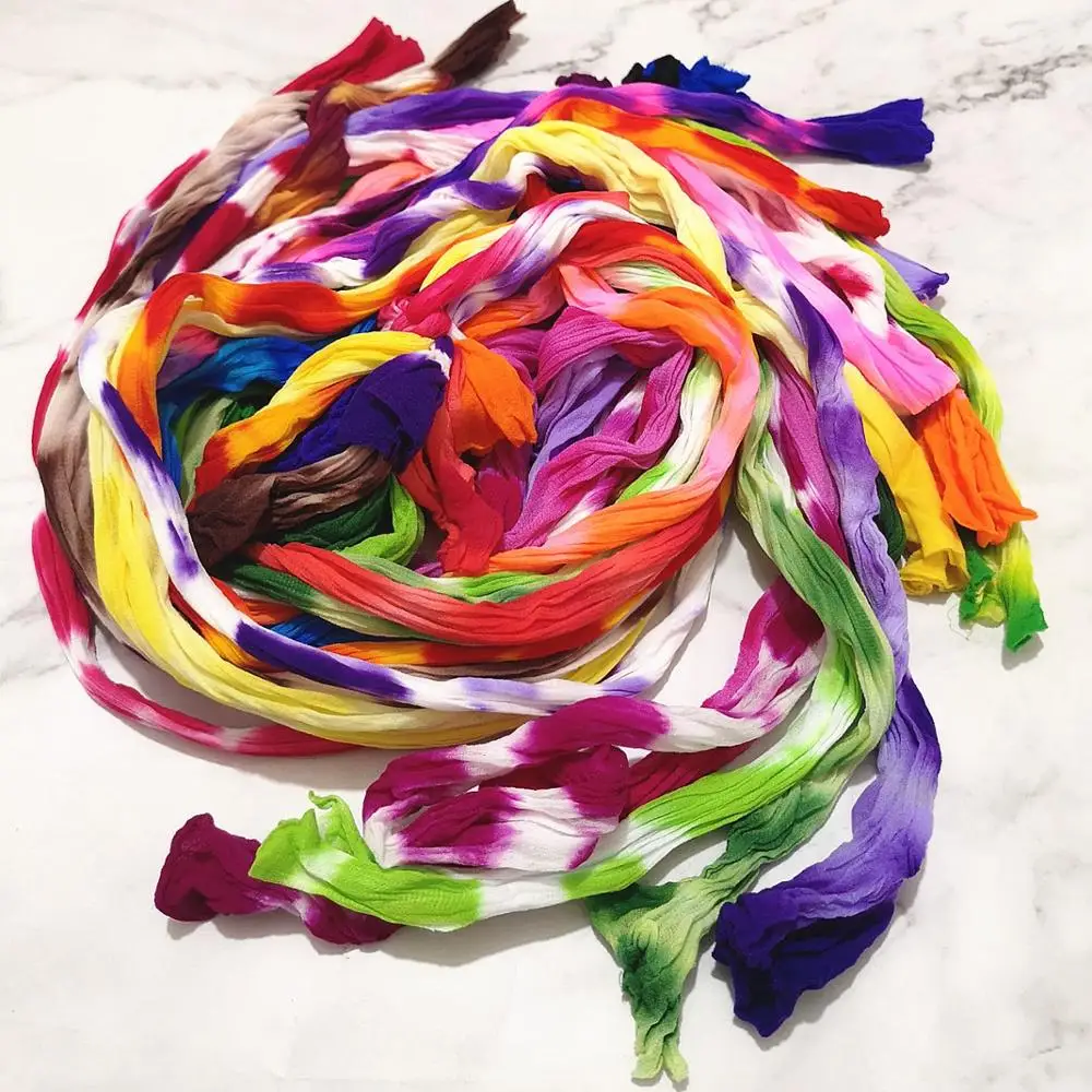 

5Pcs Multicolor Tensile Nylon Stocking Flowers Material Tensile Stocking Accessory Handmade Wedding Home DIY Scrapbooking Crafts