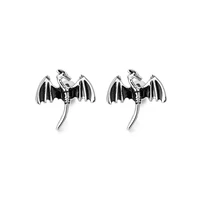2pcs retro dragon cartilage ear stud tragus helix bar copper earrings barbell oreja lobe earing piercing punk body jewelry 16g