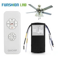 funshio universal ceiling fan lamp remote control kit ac 110 240v timing setting switch adjusted wind speed transmitter receiver