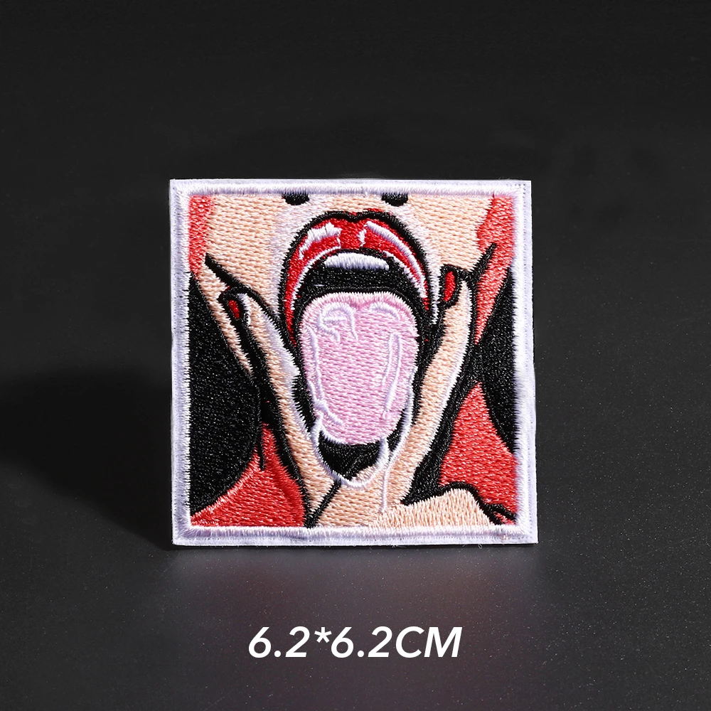 Японская вышивка железные нашивки патчи на одежду Rock, аксессуары для декора.