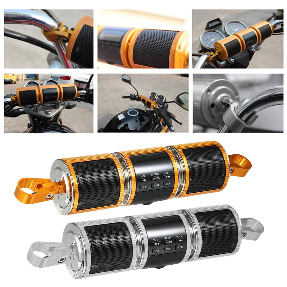 12V Motorcycle MP3 Music Player BT Speaker FM Radio Waterproof Adjustable Bracket Stereo Audio |