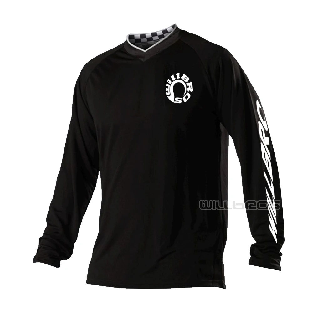 Полночная футболка Willbros GP для мотокросса горного велосипеда внедорожного