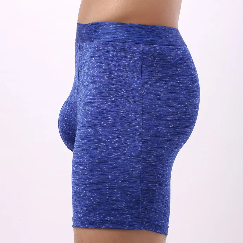 

Brand Men Long Boxer Underwear Men Long-leg Underpants Male Panties Men Sexy U Convex Boxershorts Cozy Sports Half-length Shorts