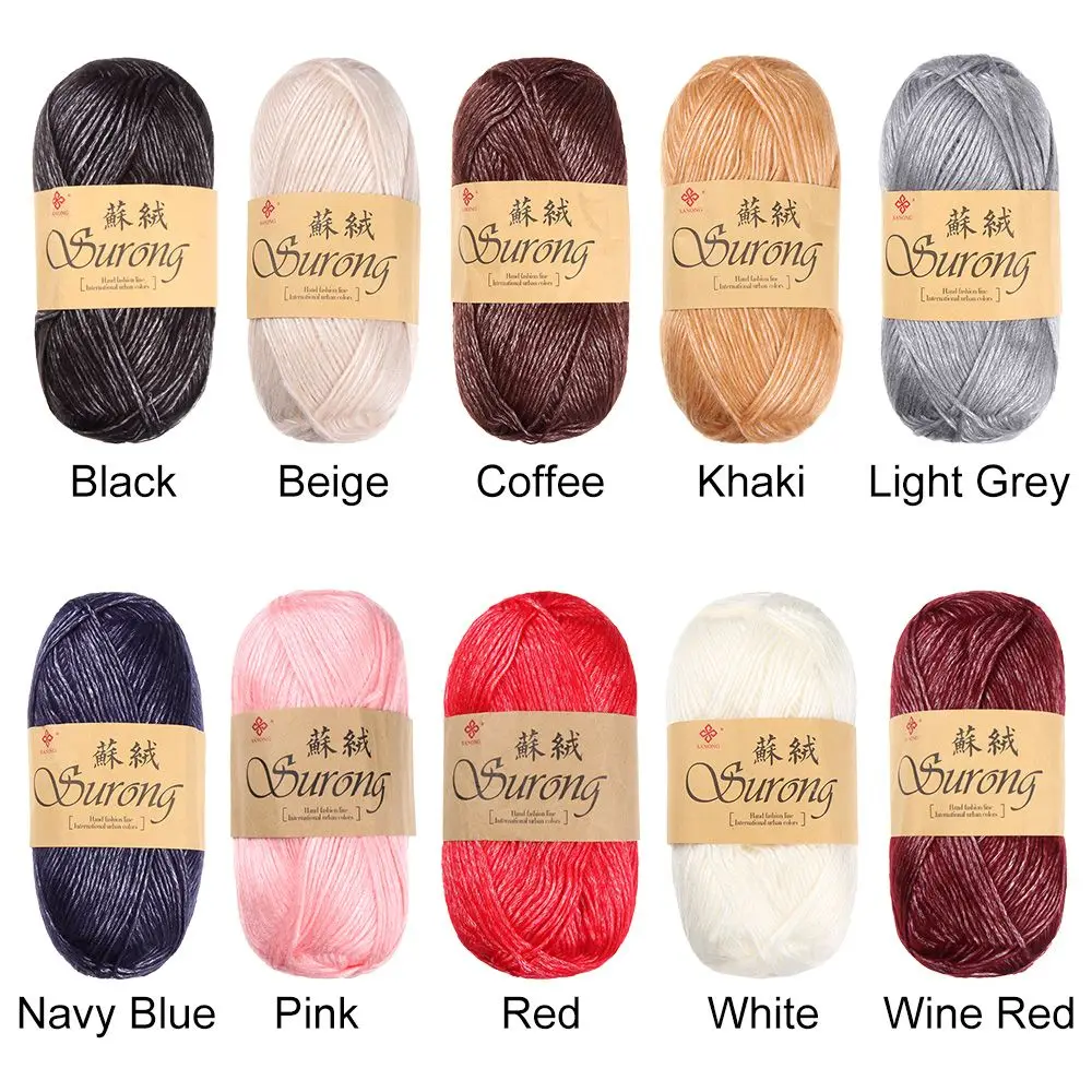 100g/Ball Handmade Knitting Yarn Fluff Wool Crochet DIY Soft Skin Friendly Scarf Hat Baby Sweater Warm Cotton Thread | Дом и сад
