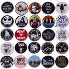 Забавные комиксы фильмы музыка лацкан булавки рюкзак джинсы эмаль брошь Милая круглая булавка Женская модная Бижутерия Подарки