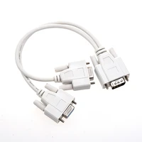 new 1 pc to 2 monitors splitter cable for vga video
