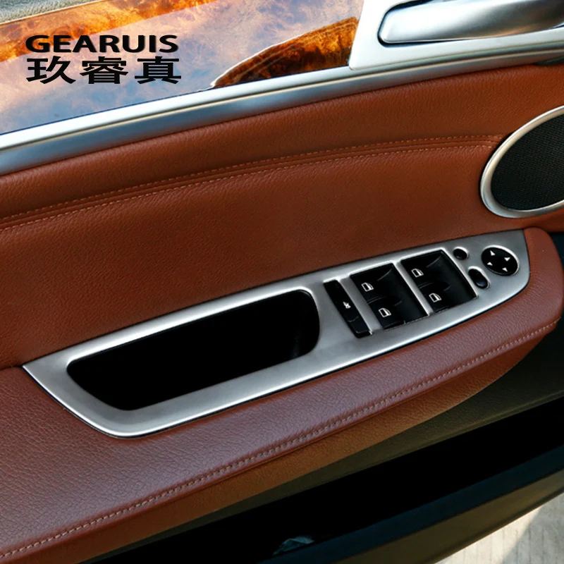 Автомобильный Стайлинг Дверь панель подлокотника Чехлы наклейки для BMW X5 e70 X6 e71