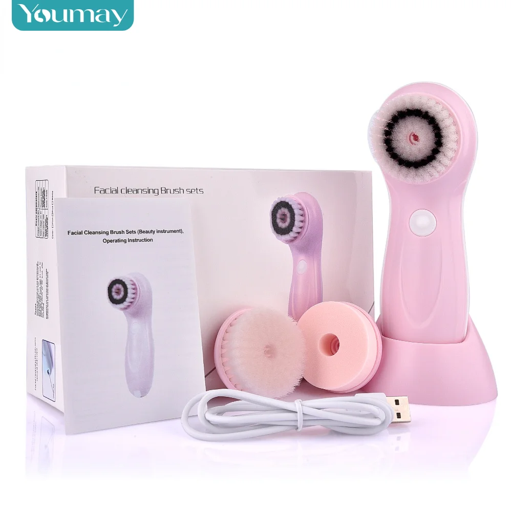 

3 в 1, электрическая щетка для чистки лица