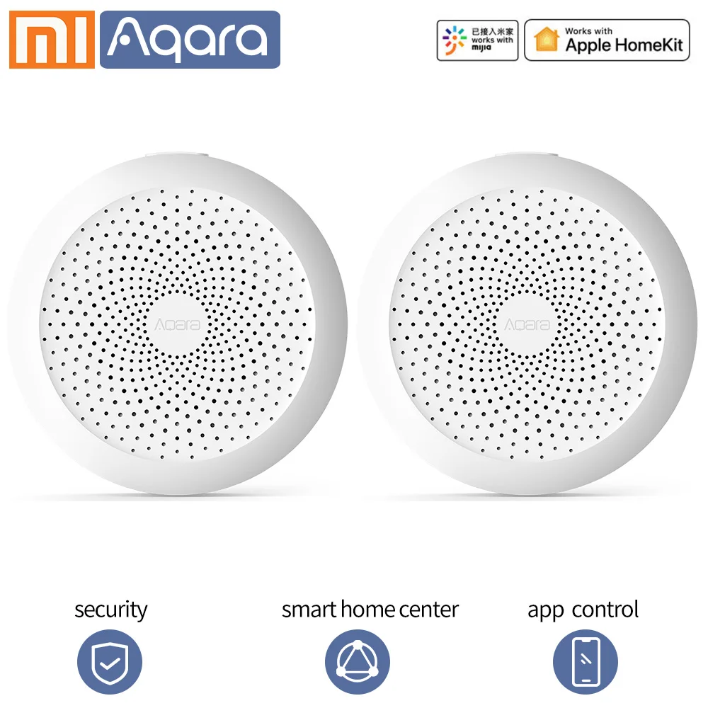 Aqara шлюз xiaomi шлюз сетевой центр концентратор умный дом mi home приложение wifi Zigbee для Apple Homekit xiaomi Smart life - Цвет: 2PCS