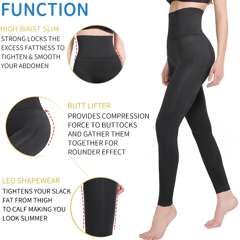 Антицеллюлитное Корректирующее белье Компрессионные Леггинсы для похудения ног