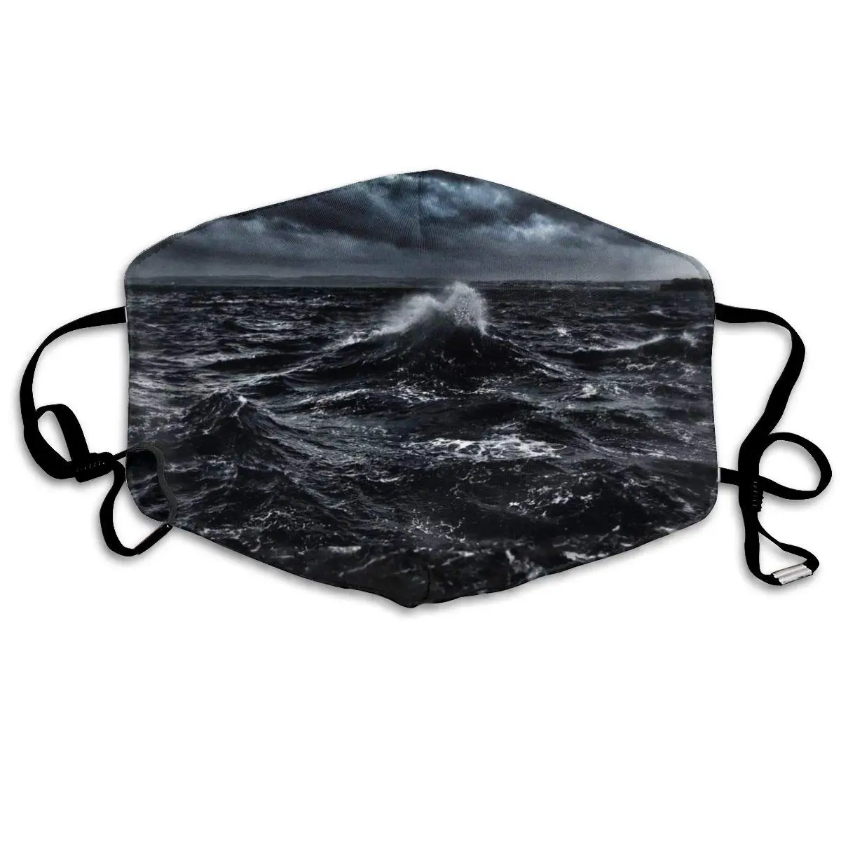 

Mouth Mask Dark Sea Ocean Print Masks - Breathable Adjustable Windproof Mouth-Muffle, Camping Running for Women and Men