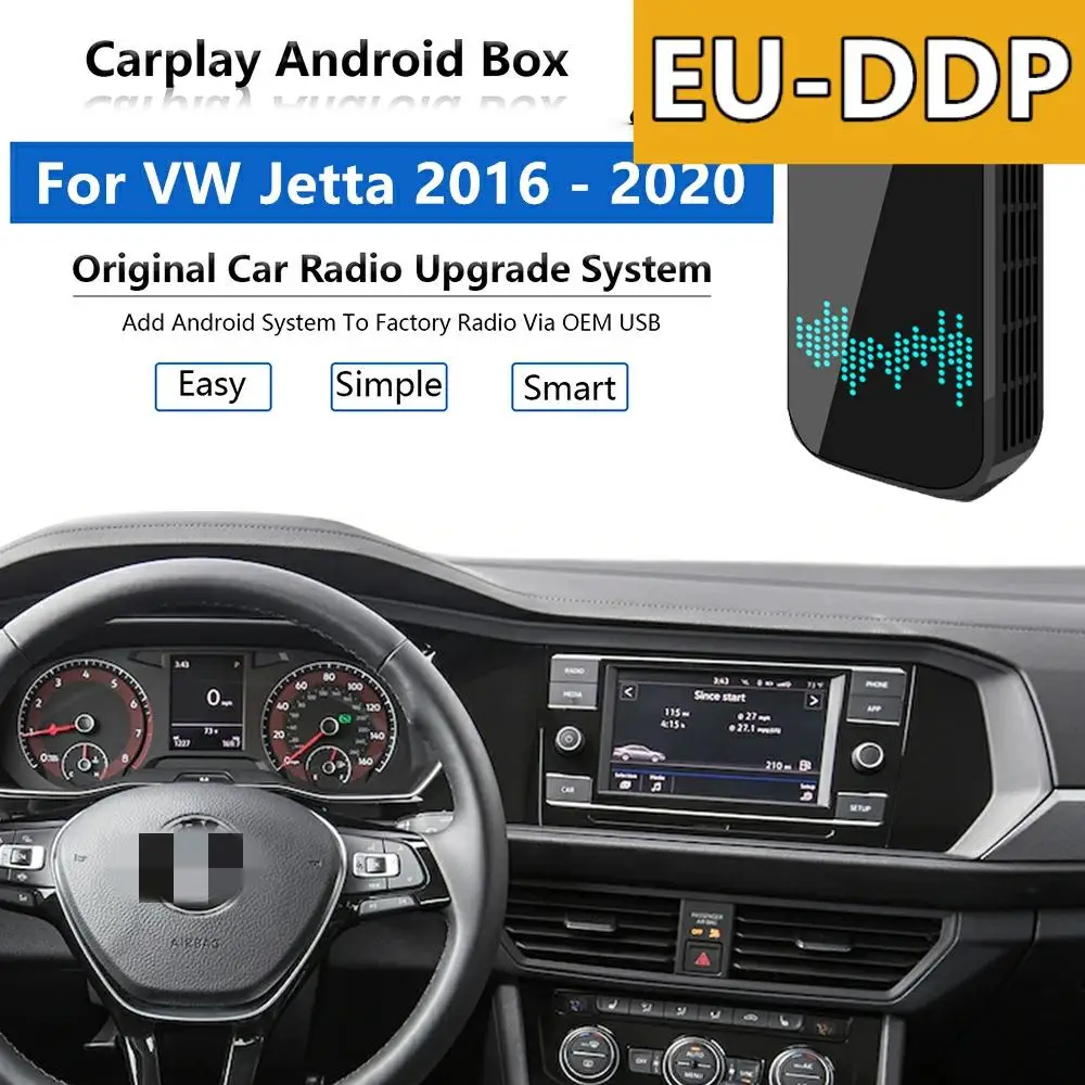 

Автомагнитола Carplay, обновленная автомобильная аудиосистема на Android для Volkswagen Jetta 2016 - 2020 Apple, Беспроводная Автомобильная Мультимедийная сист...