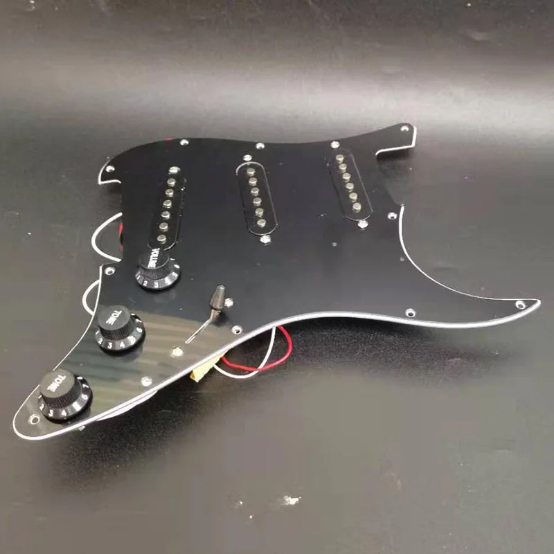 ssh geladen prewired elektrische gitarre schlagbrett pickup single coil pickups für fd st stil gitarre weiß perle free global shipping