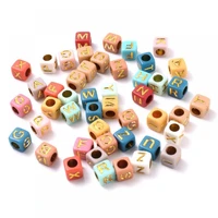 100pcslot 6mm mixed square letter acrylic spacer beads for jewelry making diy handmade bracelet necklace accessories wholesale