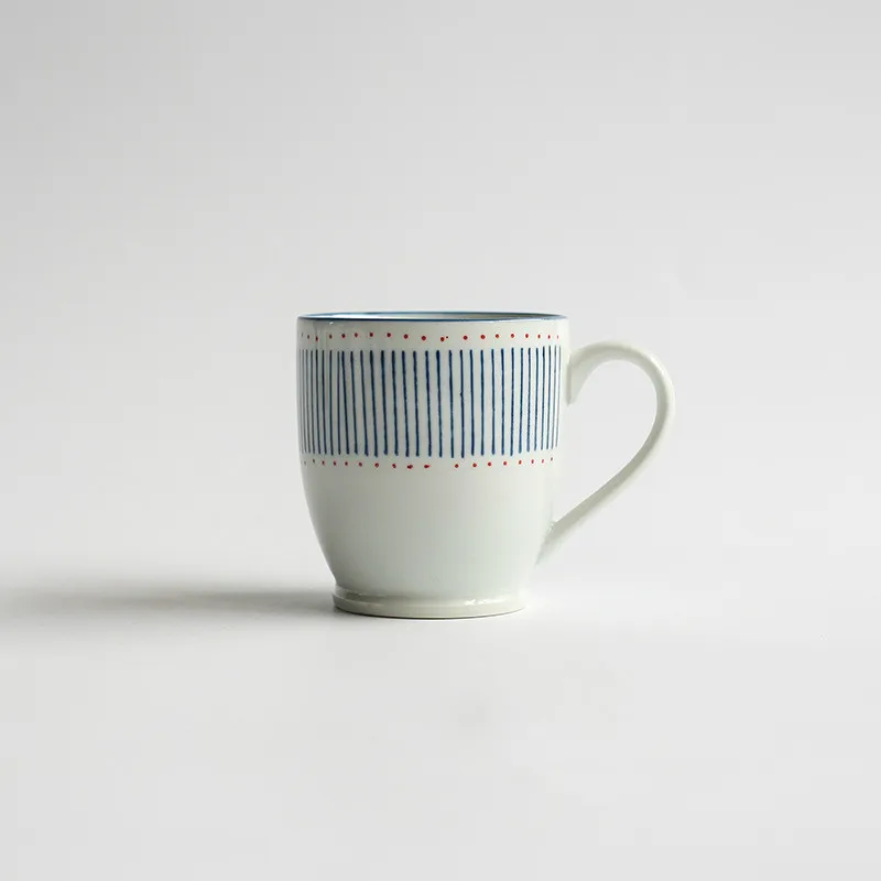 

300ml Japanese Style High Temperature Underglaze Hand Painted Ceramic Meal Mug Coffee Cup
