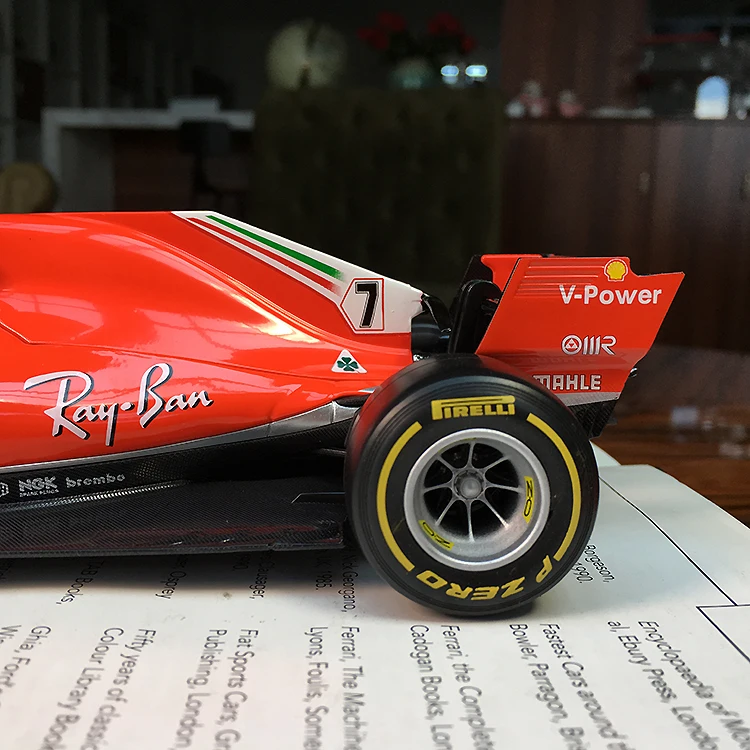 Bburago 1:18 1/18 Ferrari SF71 H Kimi · Raikkonen No7 Формула 1 F1 гоночный автомобиль Транспортное средство литье под давлением дисплей Модель Игрушки для мальчиков детей