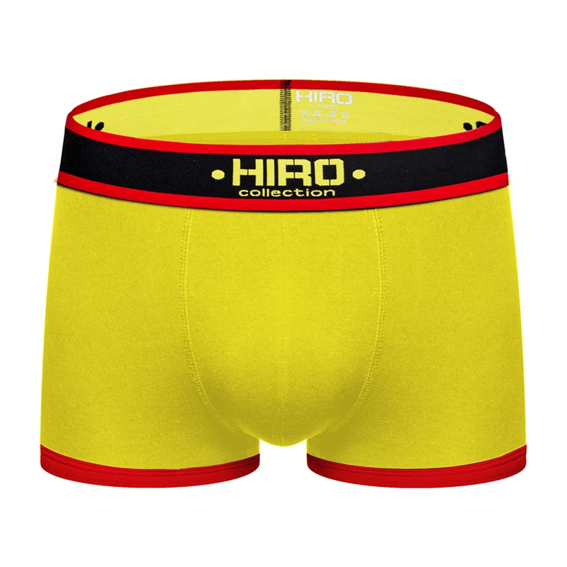 HIRO сексуальные хлопковые Дышащие Боксеры Мужское нижнее белье Cueca мужские