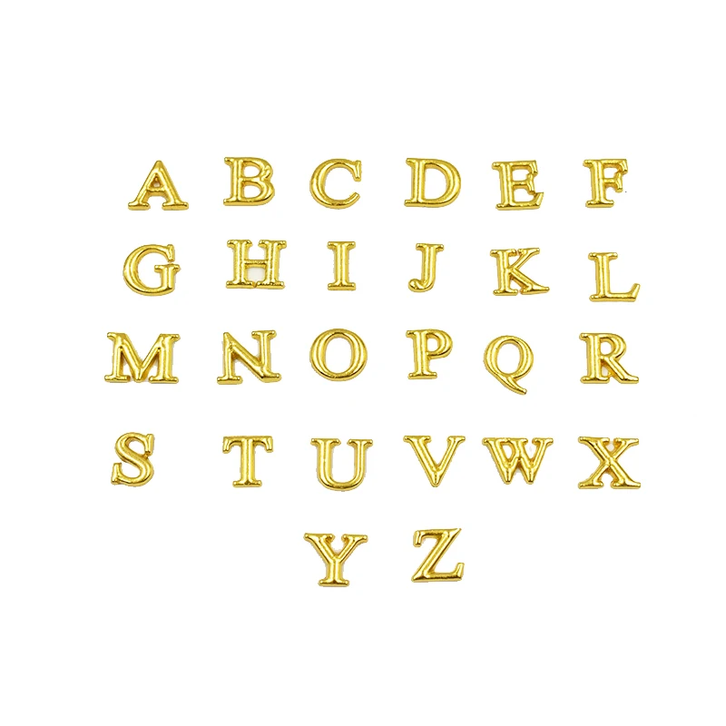 

SPECIAL LINK Letter Floating Charms Alloy Gold A-Z Alphabet Charm（Please Contact Before Buy)