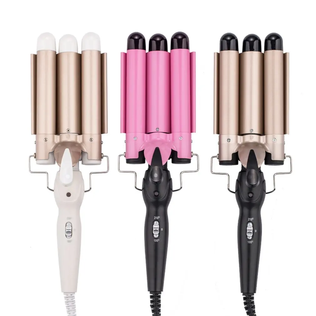 

M-11 Three-tube Curling Iron Two-stage Temperature Adjustment Ceramic And Tourmaline Tubes Fast Heating