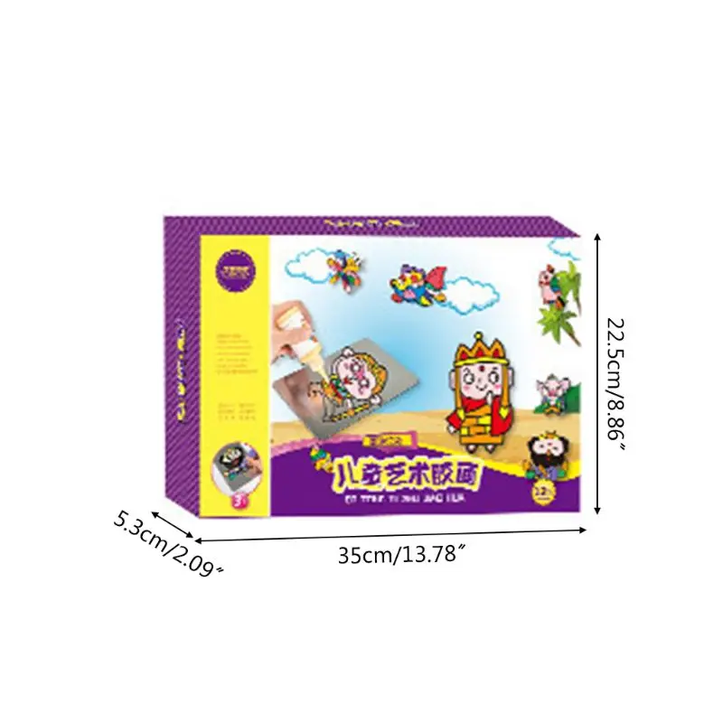 

12 Colors Kids DIY Drawing Toys Cartoon Glue Tempera Painting Kindergarten Educational Art Craft Children Gift
