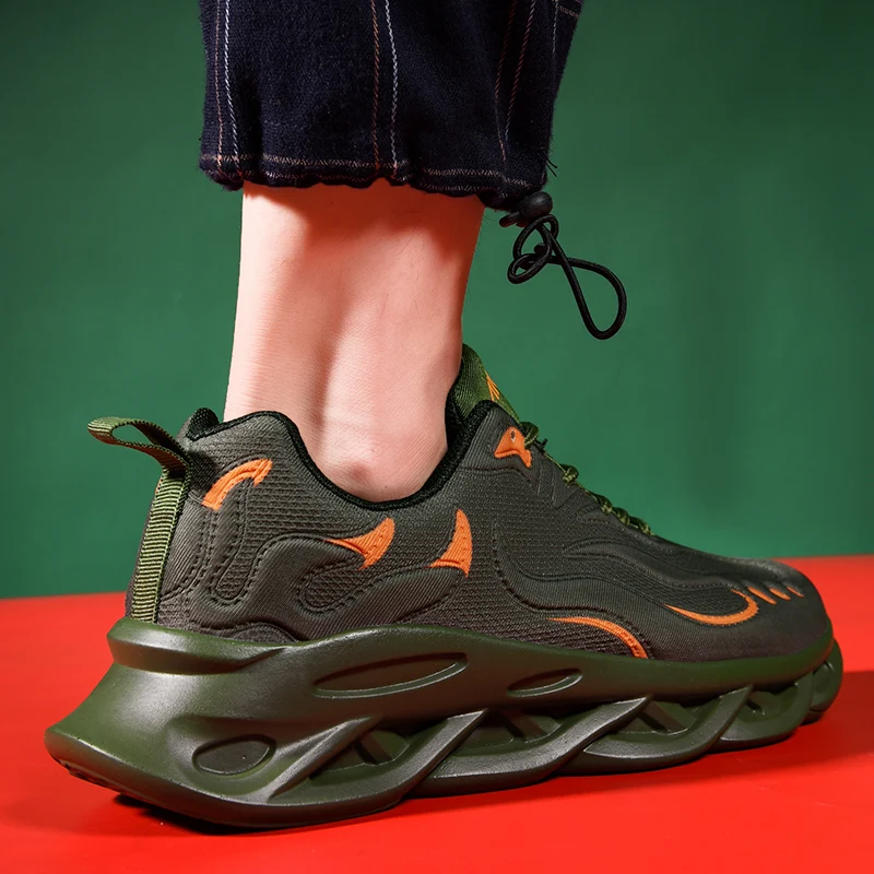 

Sneakers 2020 Mens Trainers Solid White Fashion Knitting Casual Shoes Men For Black Causal Sports Sneakers Men's Sport